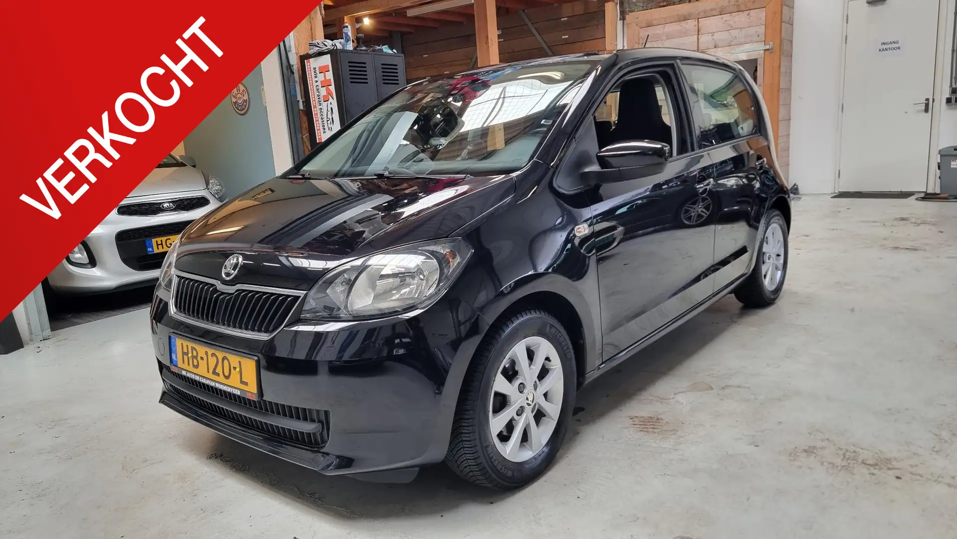 Skoda Citigo 1.0 Greentech Edition Airco, cruisecontrole, Navi, Noir - 1