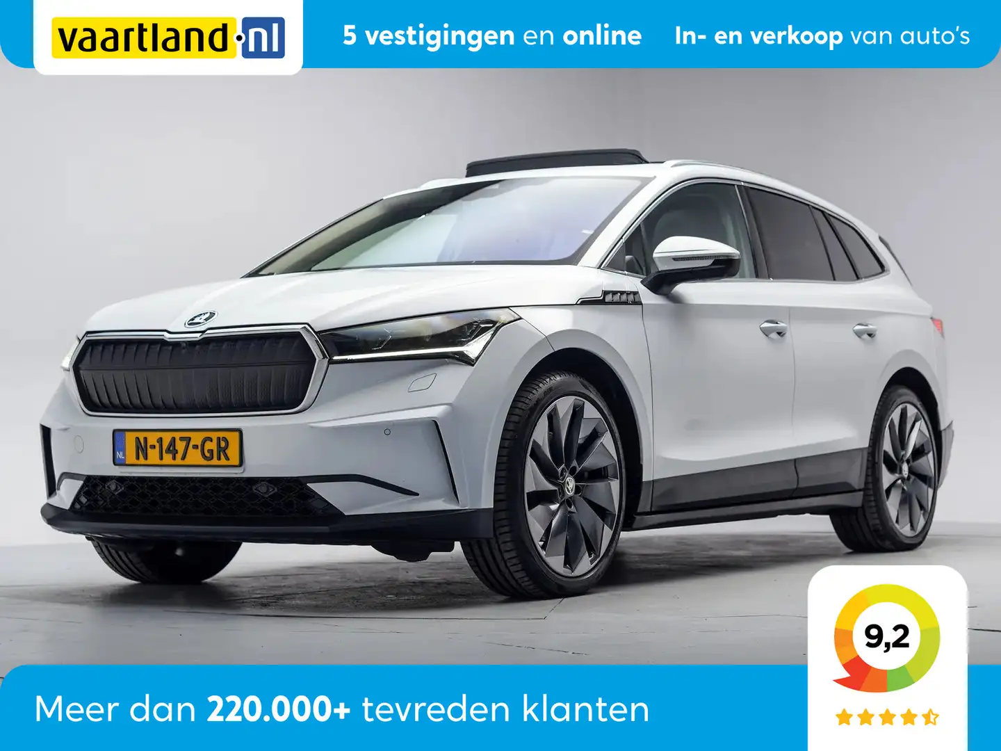 Skoda Enyaq iV 80 First Edition High 3 fase [ Panorama Leder T Білий - 1