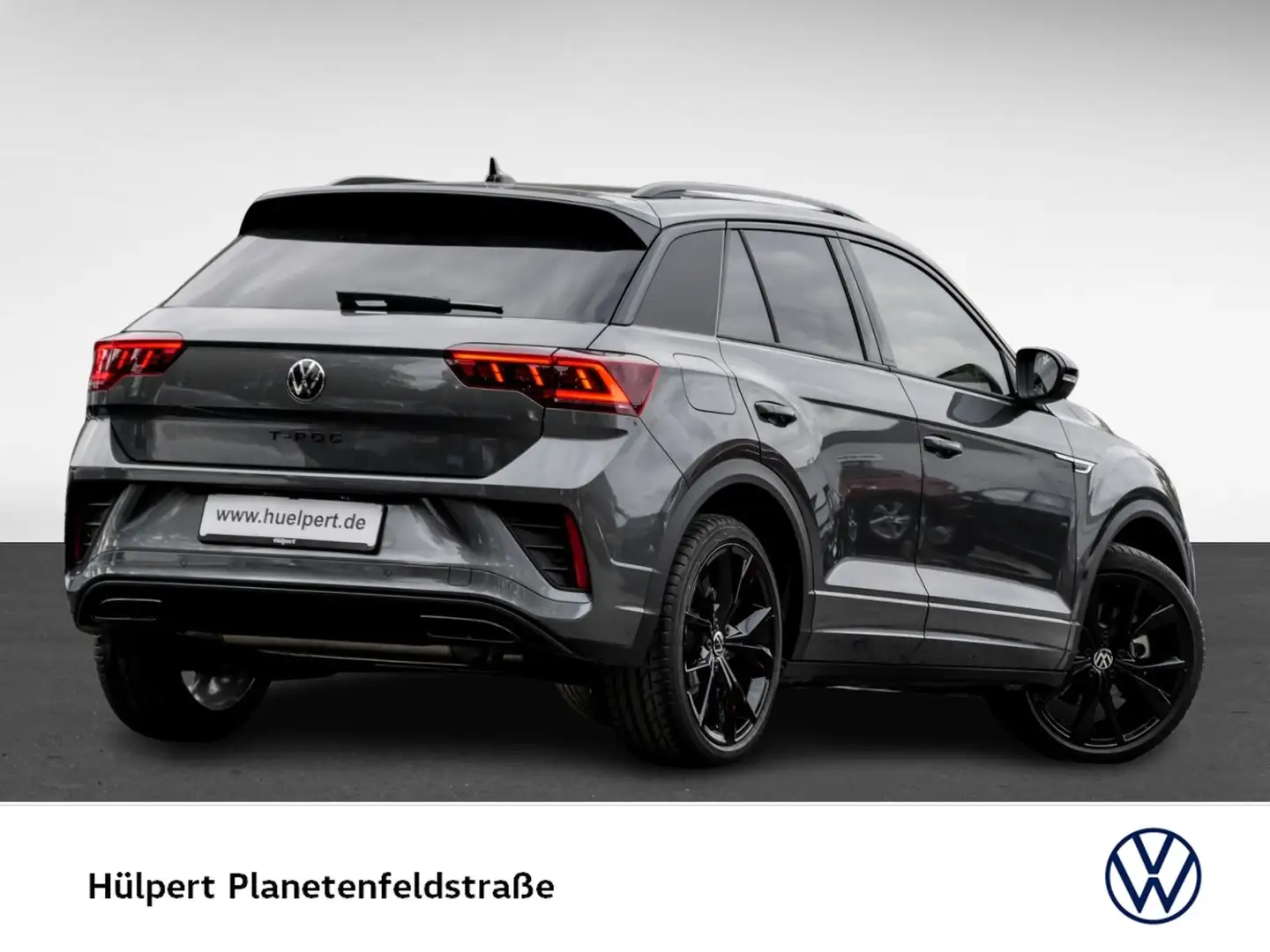 Volkswagen T-Roc 1.5 R-LINE BLACK STYLE PANO AHK CAM LM19 Gris - 2