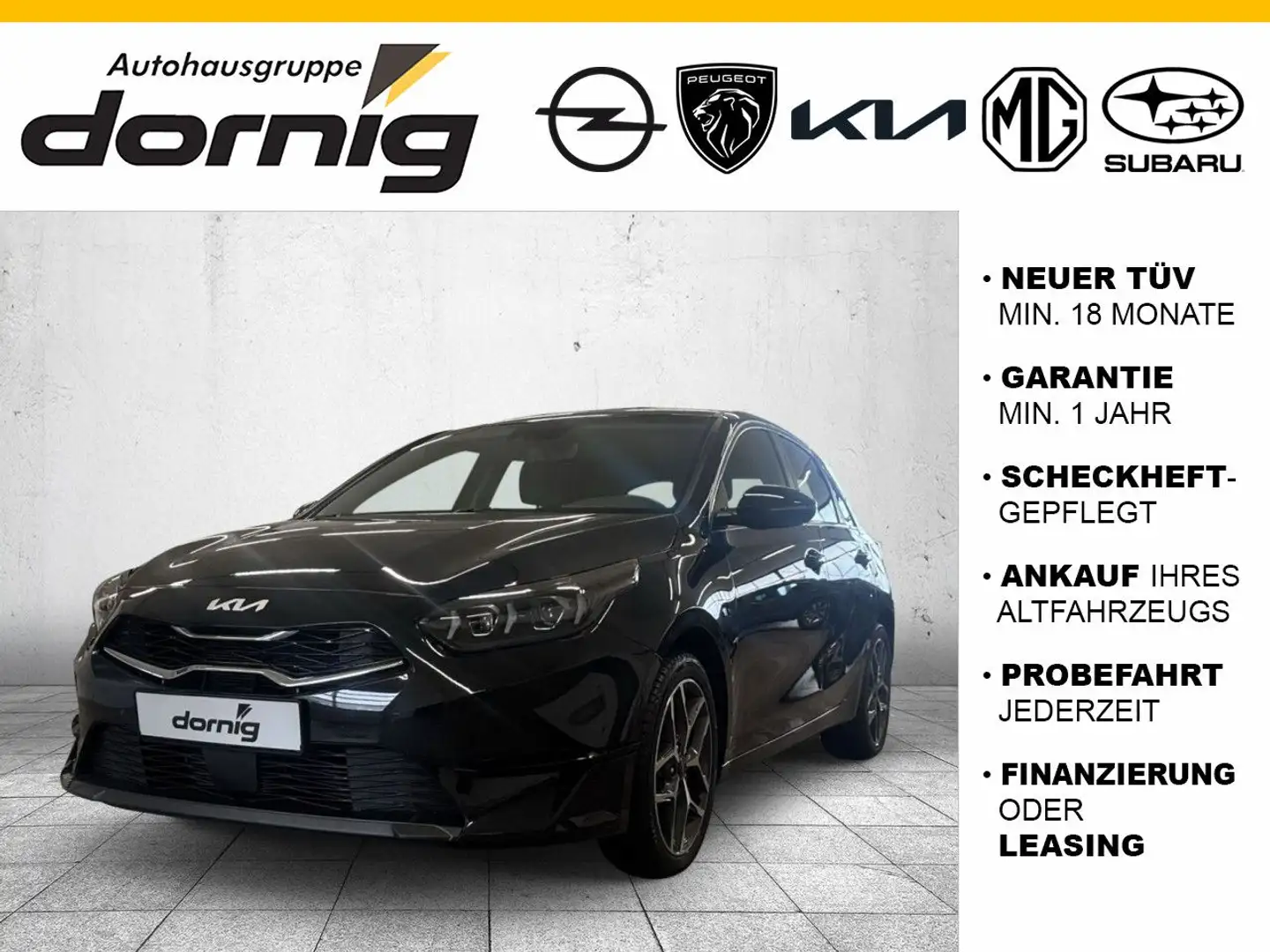 Kia Ceed / cee'd Ceed Spirit, SHZ, LED, Kamera Schwarz - 1