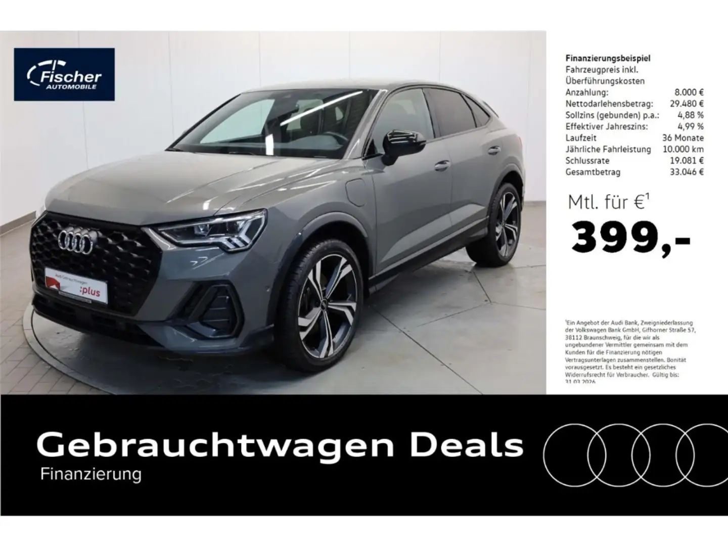 Audi Q3 Sportback 45 TFSI e S line Grau - 1