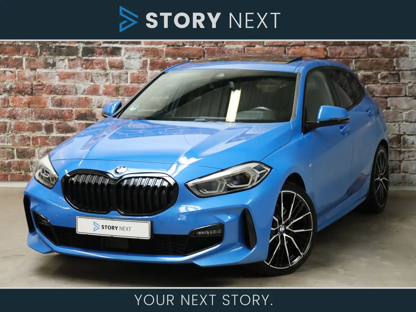 BMW 118 1 Serie 118i High Executive M Sport Pakket Automaa Bleu - 1