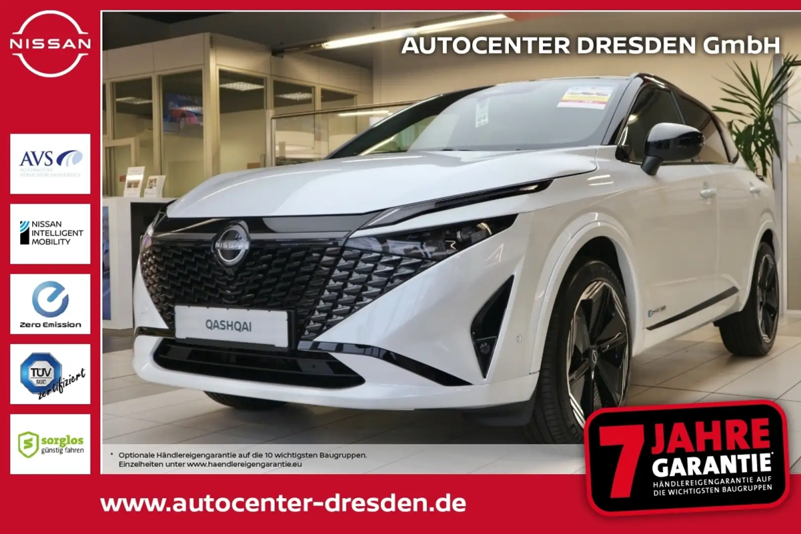 Nissan Qashqai 1.3 DIG-T MHEV  N-Design ACC HUD BOSE Weiß - 1