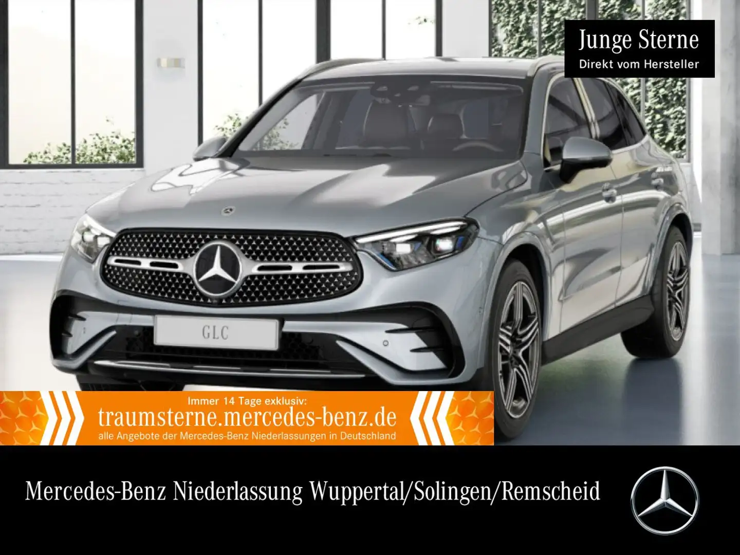 Mercedes-Benz GLC 300 e 4M AMG+360+AHK+KEYLESS+9G Argent - 1