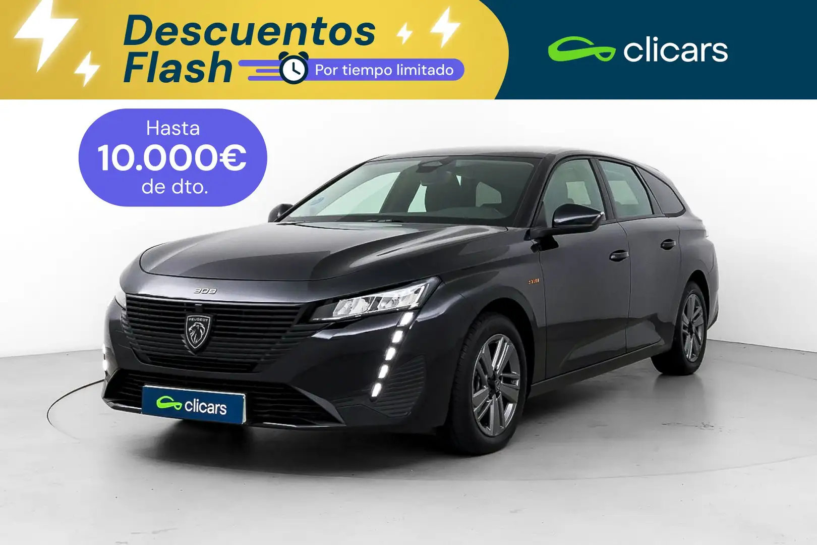 Peugeot 308 SW 1.2 Hybrid Style 136 e-DCS6 Negro - 1