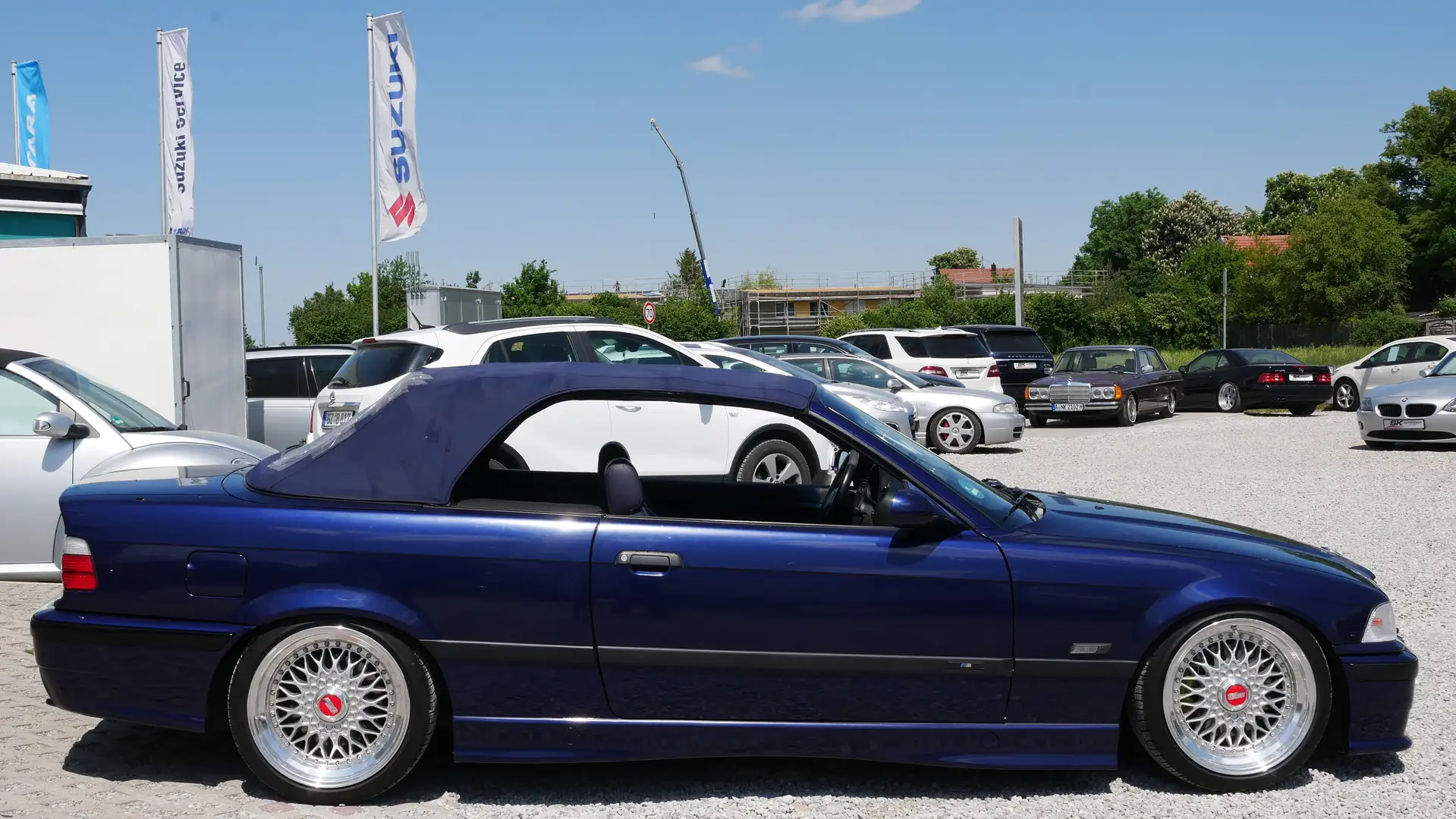 BMW 328 i Cabrio Lenso Bsx Sitzheizung Klimaautomatik AUX Modrá - 2