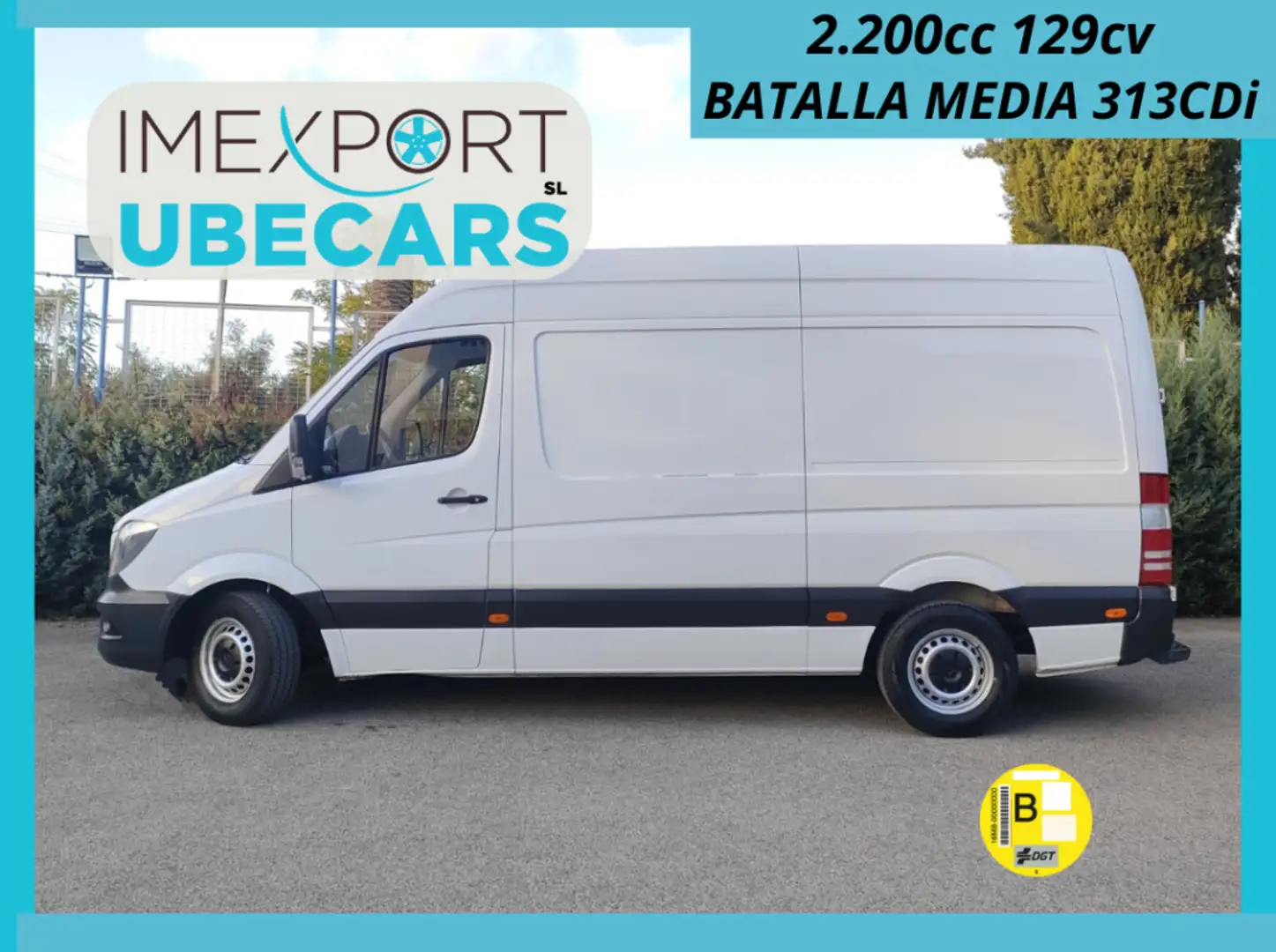 Mercedes-Benz Sprinter Furgón 313CDI Medio T.E. Weiß - 1