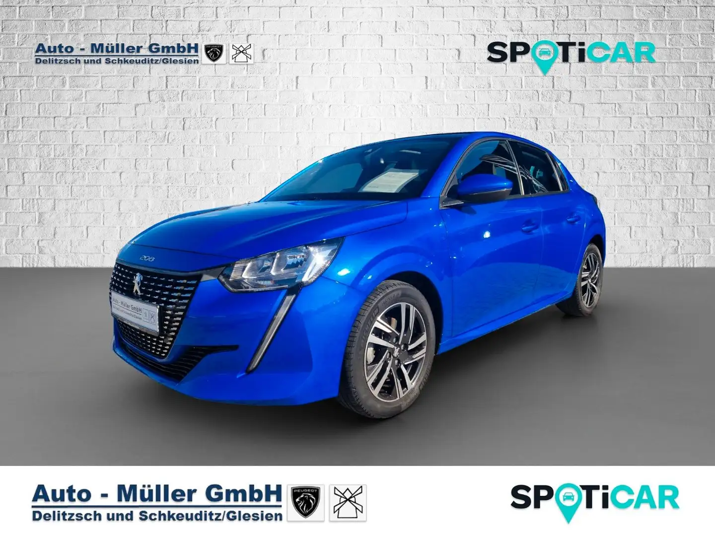 Peugeot 208 100 Allure "Neues Modell" Navi/Sitzheizung Blau - 1