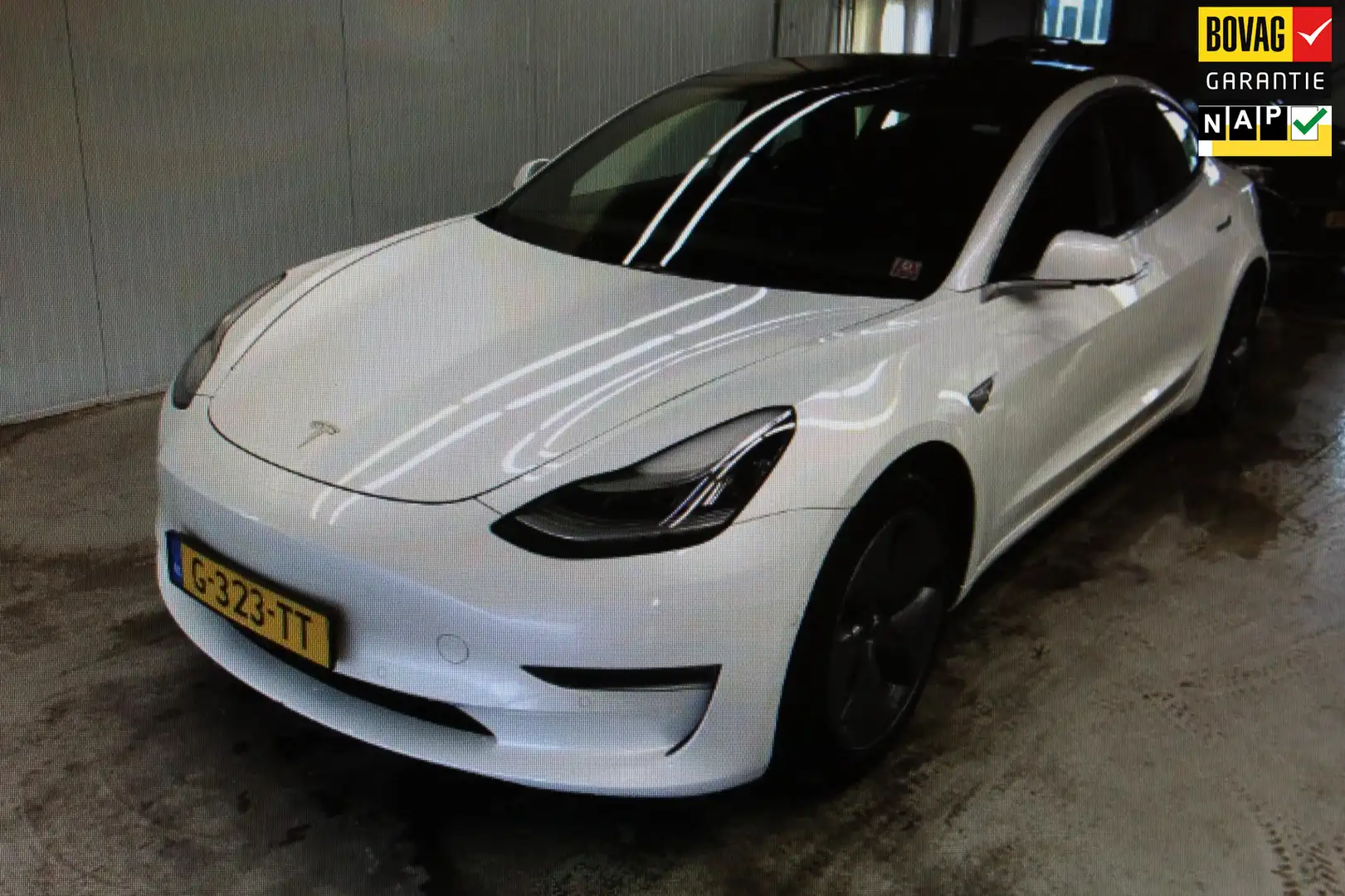 Tesla Model 3 Long Range AWD 75 kWh AUTOPILOT/ LEER / LAGE KM! / Wit - 1