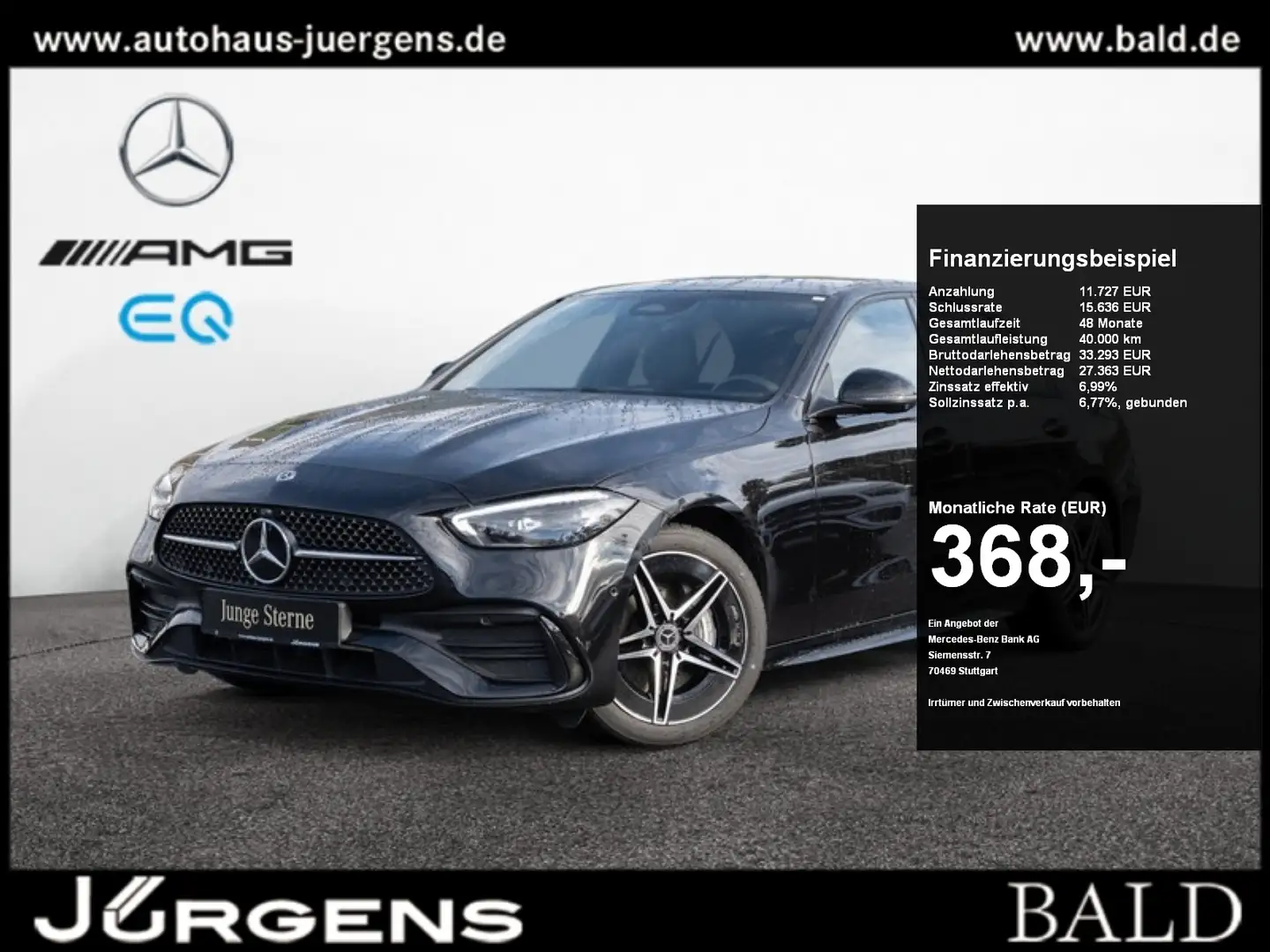 Mercedes-Benz C 180 AMG-Sport/DIGITAL/Burm/Night/Distr/Memo/18 Negru - 1
