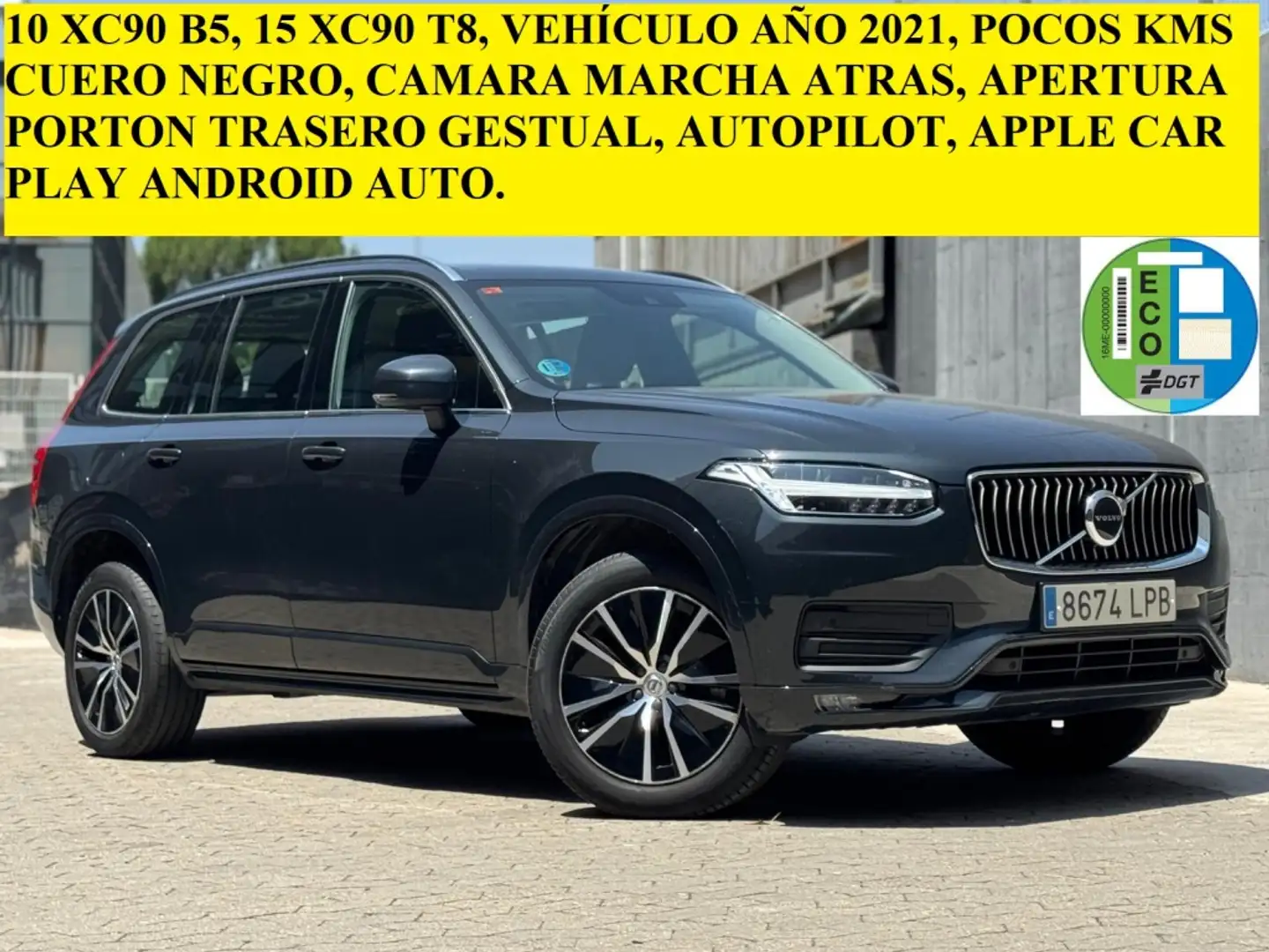 Volvo XC90 B5 Momentum Pro 7pl. AWD Aut. Gris - 1