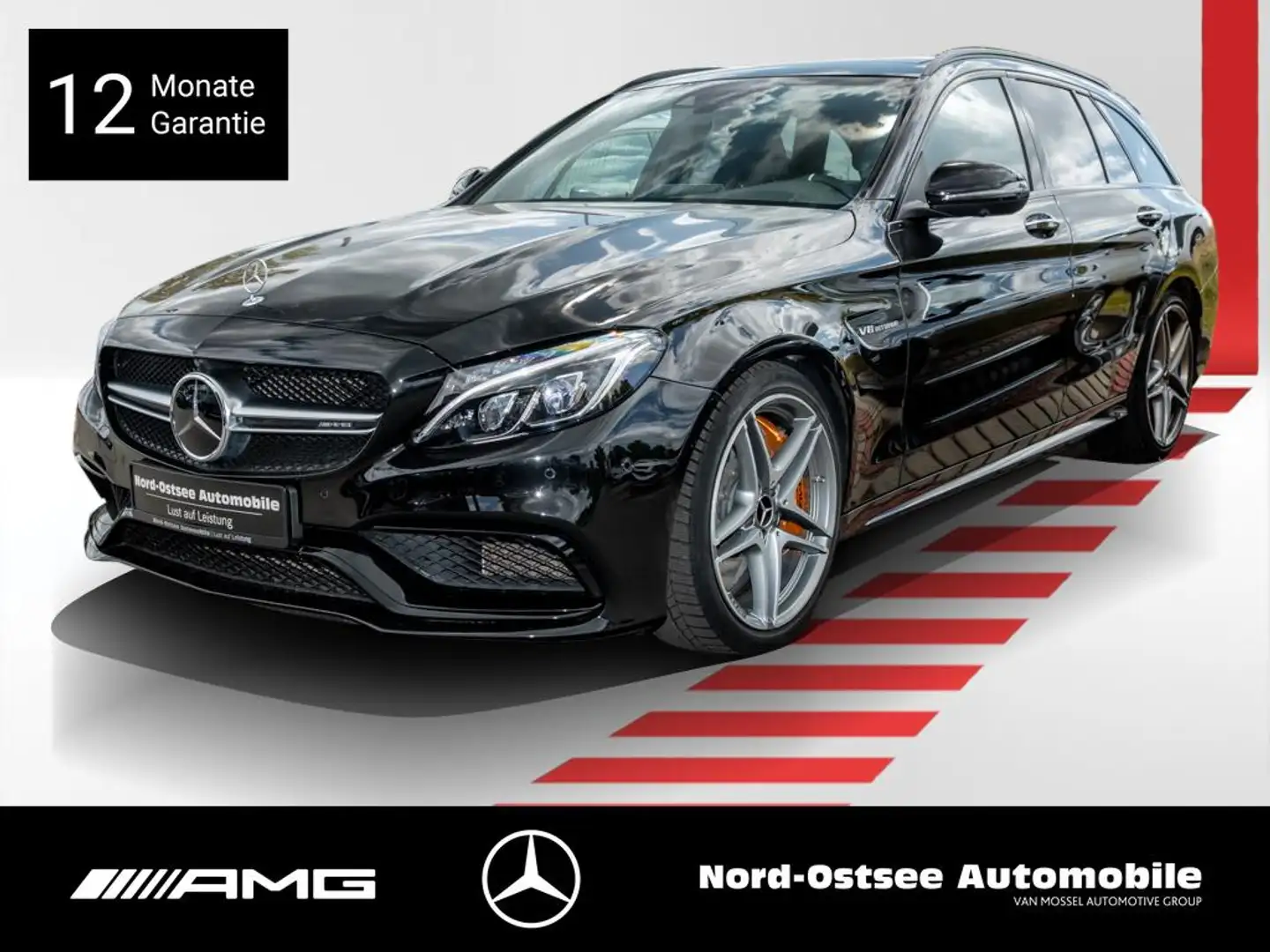 Mercedes-Benz C 63 AMG S T COMAND 360° PANO HUD NIGHT DISTRO Black - 1