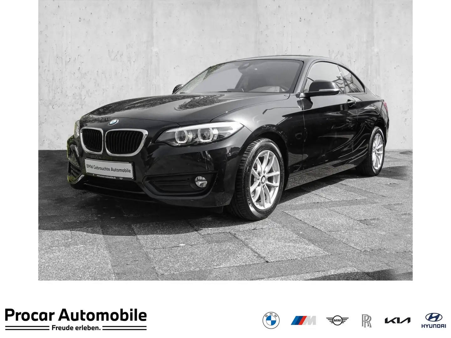 BMW 218 i Coupé+AUTM+NAVI+PDC+SPEEDLIM+ Schwarz - 1
