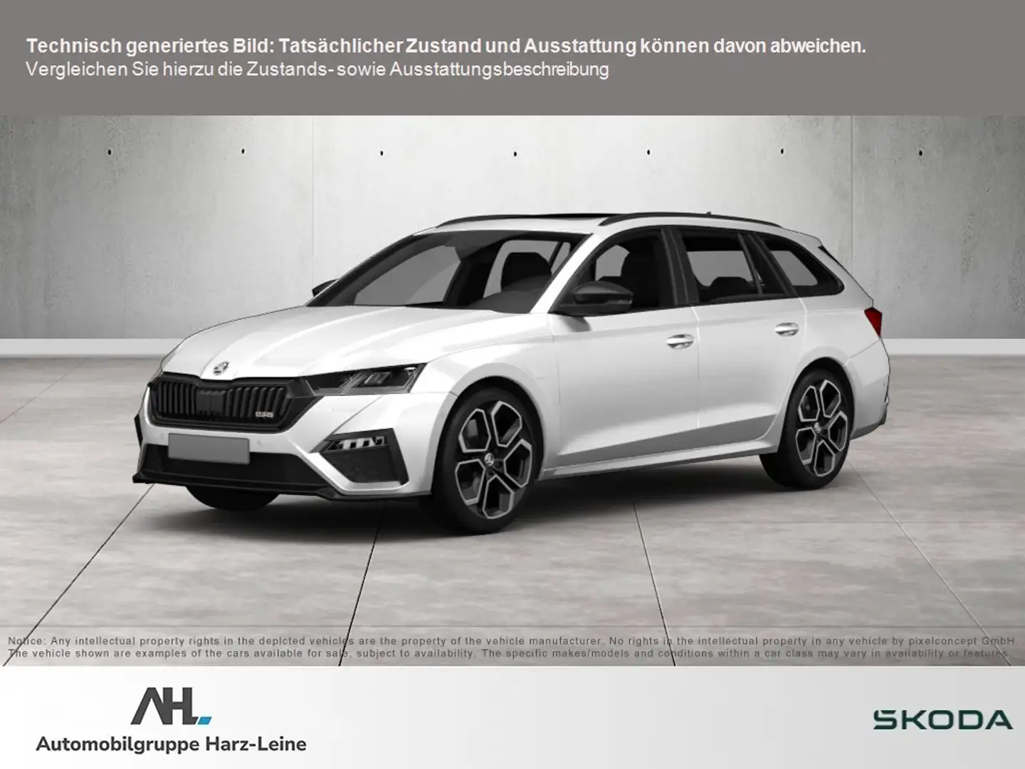 Skoda Octavia Combi RS 2.0 TSI First Edition DSG LED Navi ACC AH Weiß - 1