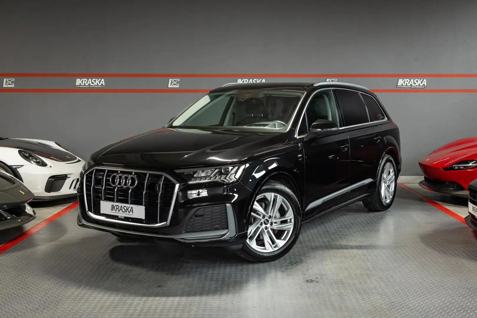 Audi Q7 50 TDI quattro S-line MATRIX RFK STHZ LEDER Schwarz - 2