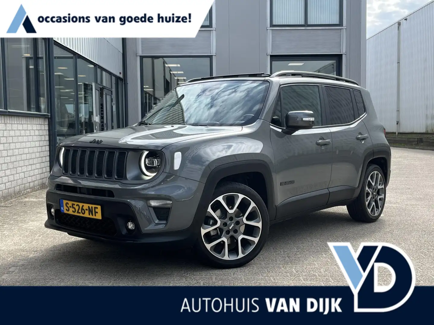 Jeep Renegade 1.5T e-Hybrid S | NL Auto/Pano.Dak/Navi/Clima/Crui Grijs - 1