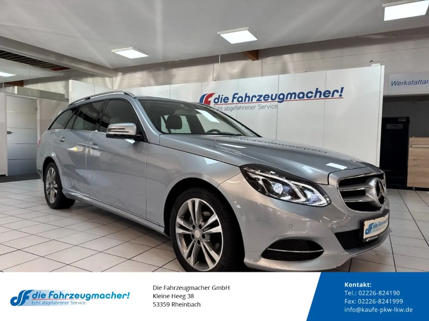 Mercedes-Benz E 200 BlueTec Niveau AHK-klappbar LED Blendfreies Fernl. Silber - 1