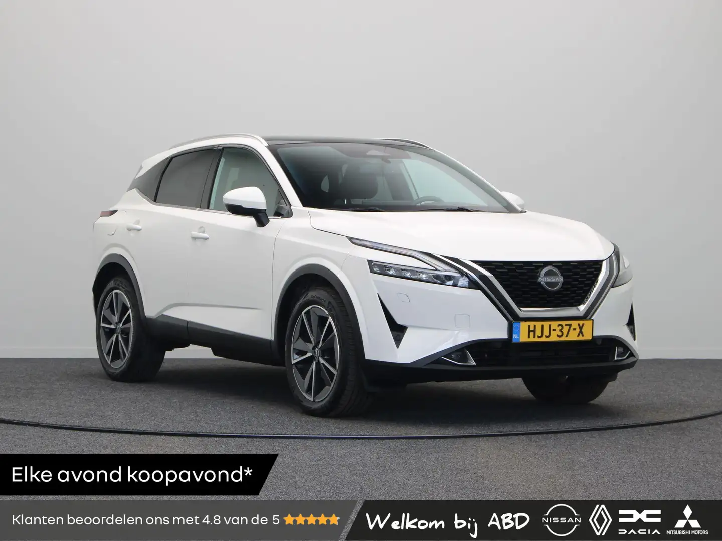 Nissan Qashqai 158pk MHEV Xtronic Tekna | Stoel, Stuur en Voorrui Wit - 1