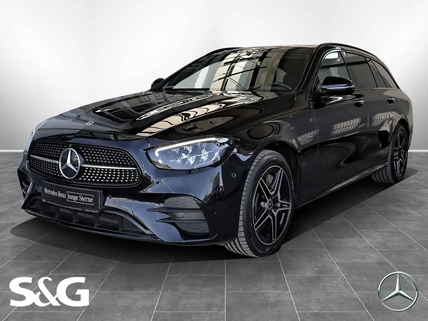 Mercedes-Benz E 300 de T 4M AMG Night+Pano+360°+MBUX+LED Чорний - 1