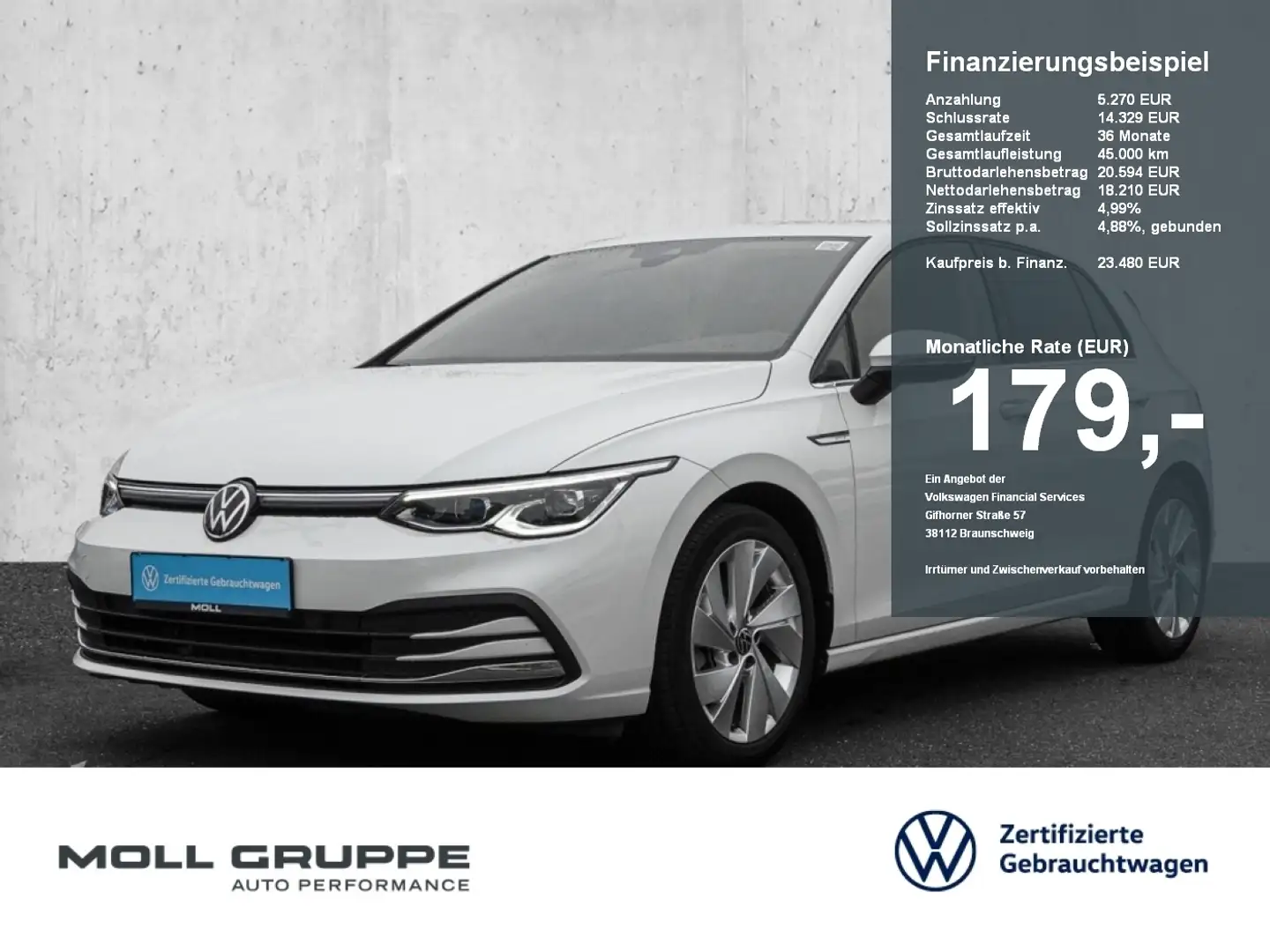 Volkswagen Golf 2.0 TDI DSG Style Bianco - 1