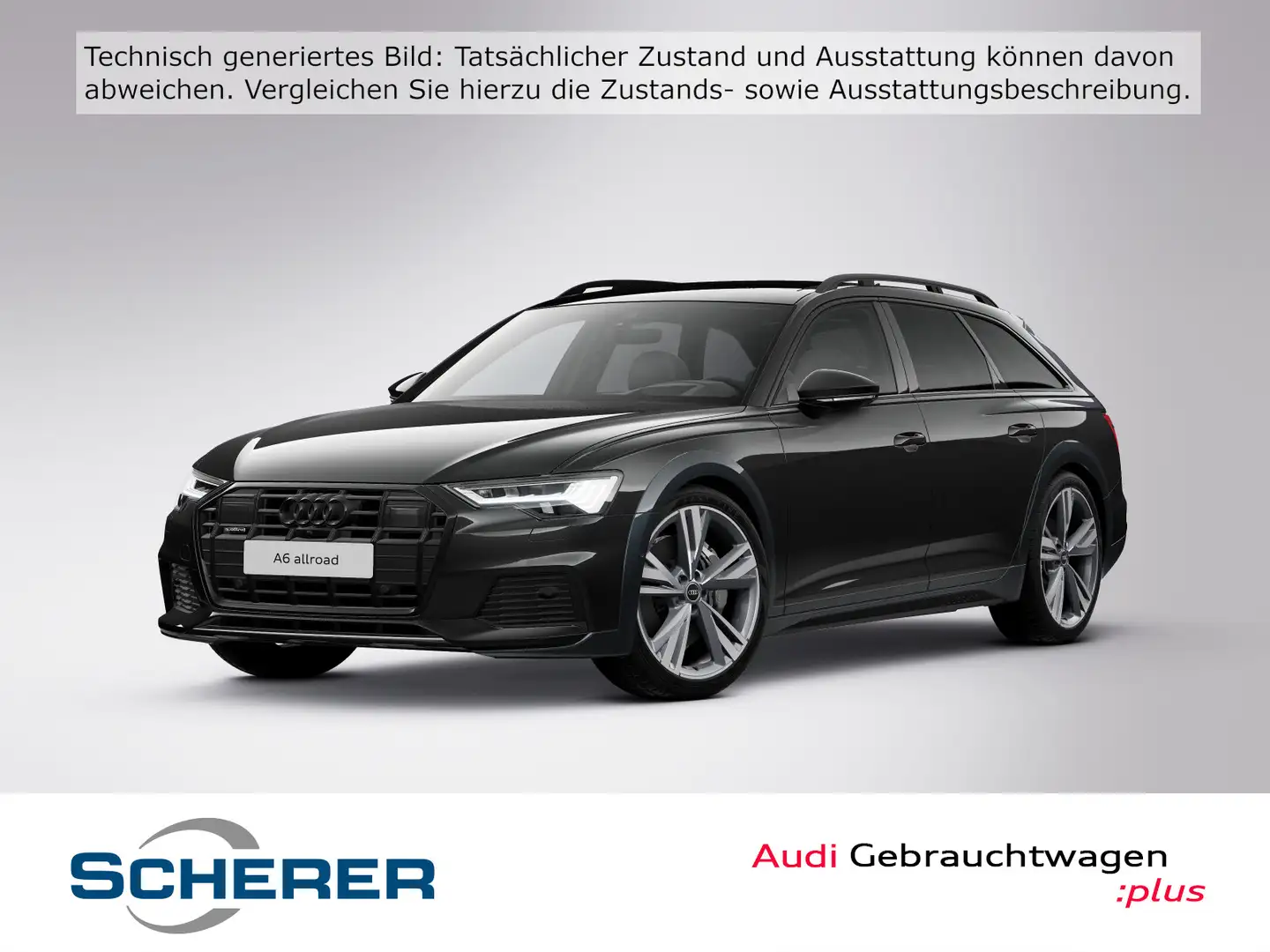 Audi A6 allroad 55 TDI HD-MATRIX B&O PANO AHK 3 Schwarz - 1