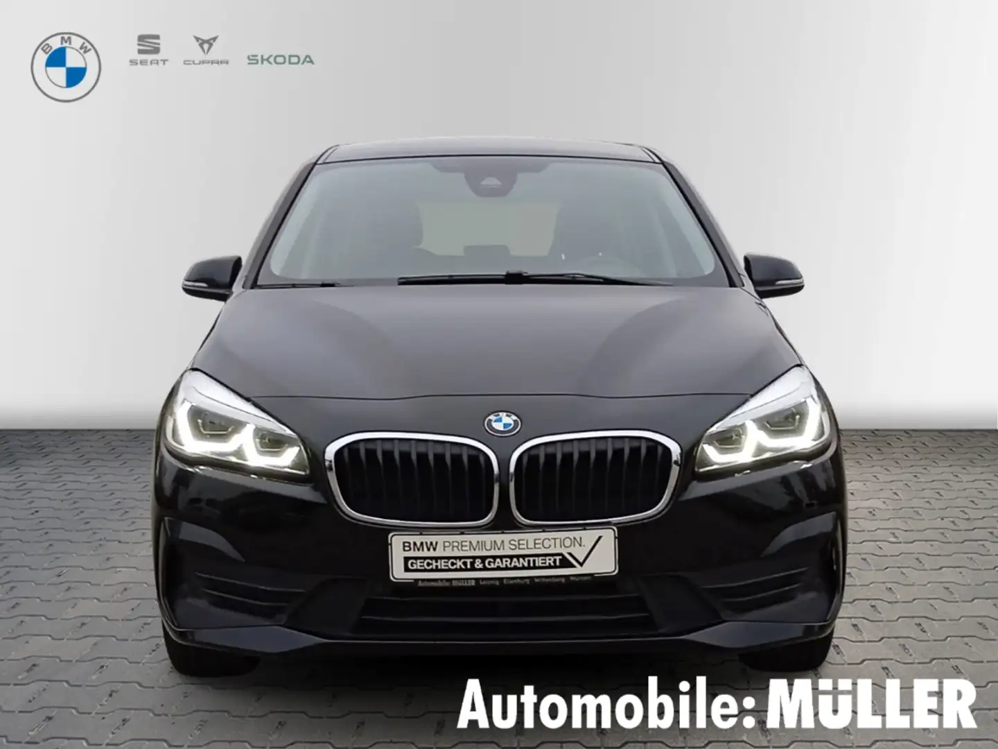 BMW 218 Gran Tourer i Advantage Aut. SHZG+PDC+LED+DAB+NAVI Schwarz - 2