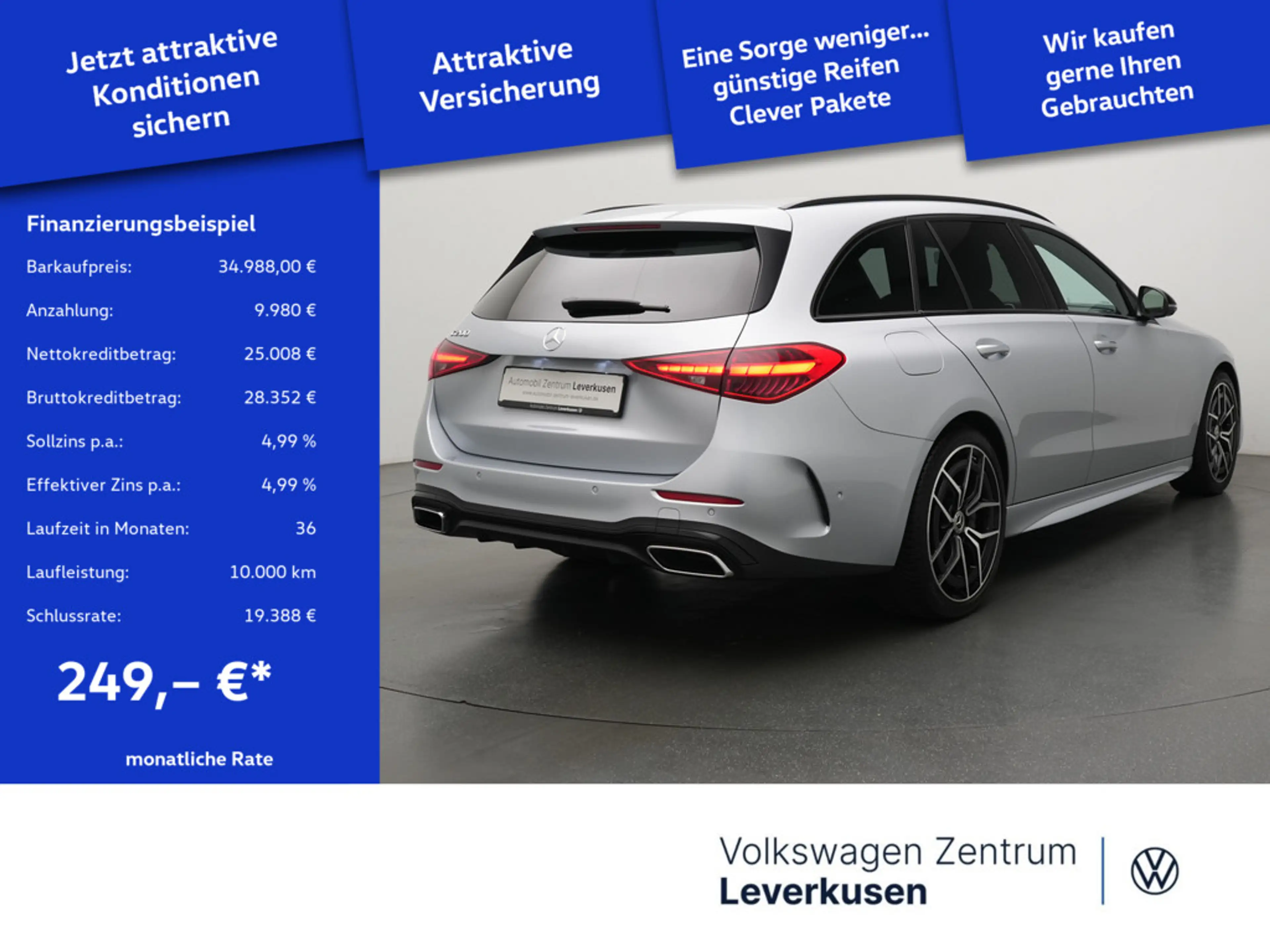 Mercedes-Benz C 200 AMG Line VIRT KAM 360° LED MEMORY LEDER — photo 2