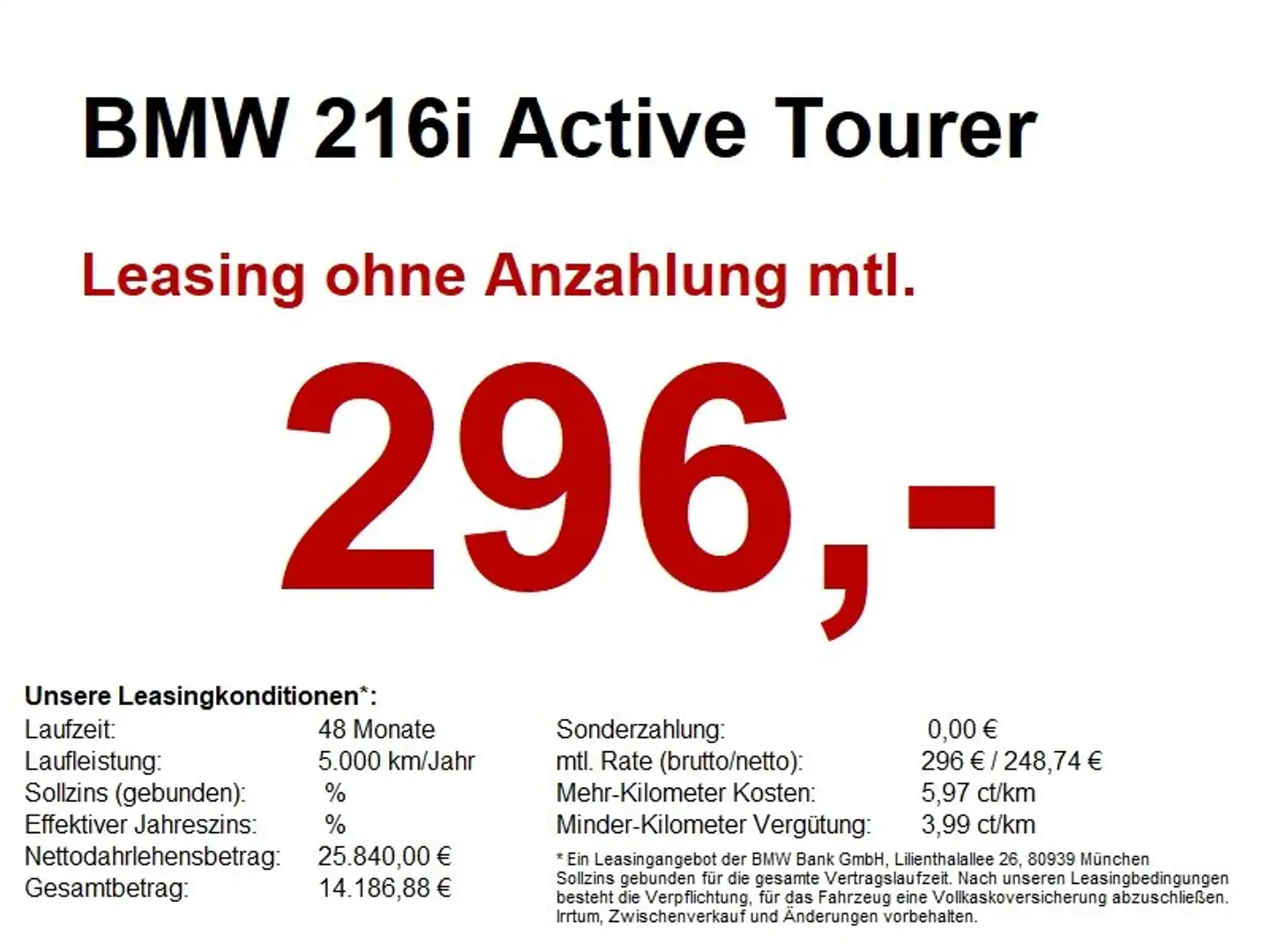 BMW 216 i Active Tourer LED+/CAM/SH/DAB/K-ZUGANG Weiß - 1