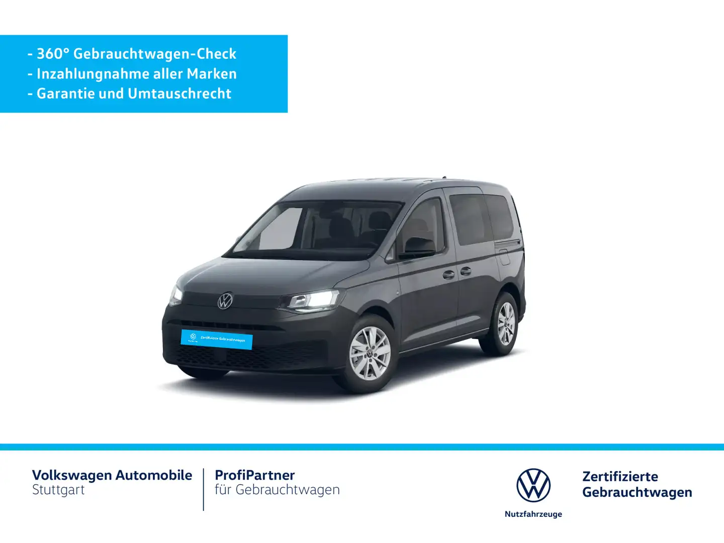 Volkswagen Caddy 2.0 TDI Euro 6e AHK Navi Grau - 2
