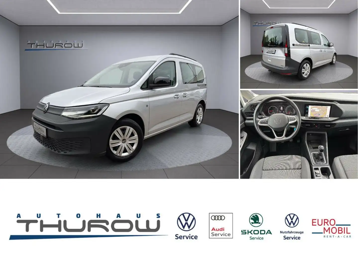 Volkswagen Caddy 2.0 TDI 4Motion AHZV Navi Standheizung LED Silber - 1