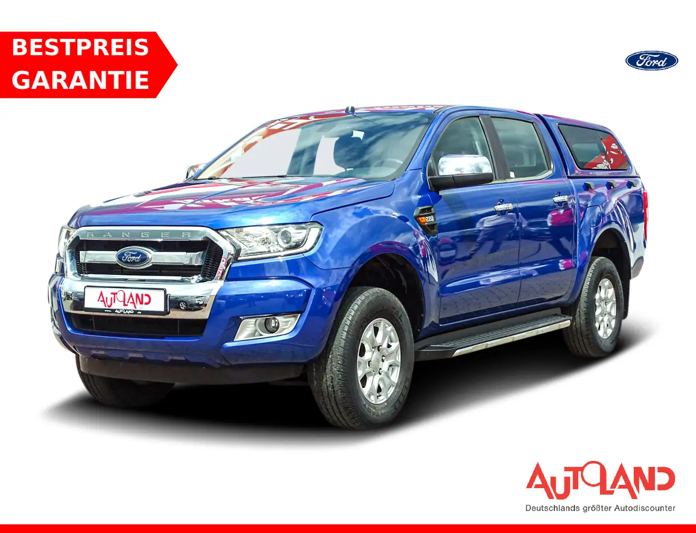 Ford Ranger 2.2 TDCi XL 4x4 DoKA Klima AHK Tempomat Blau - 1