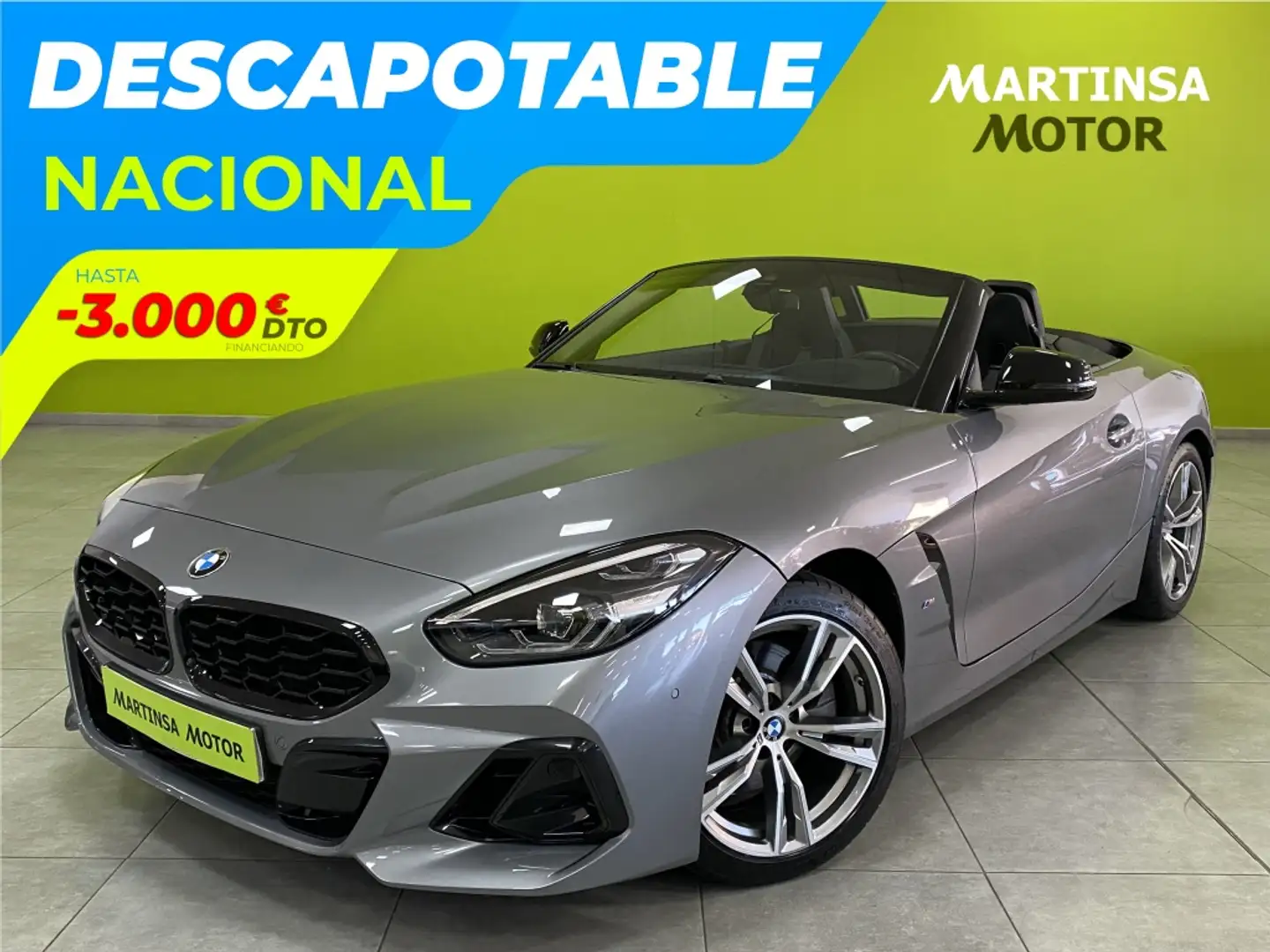 BMW Z4 Descapotable Automático de 2 Puertas Gris - 1