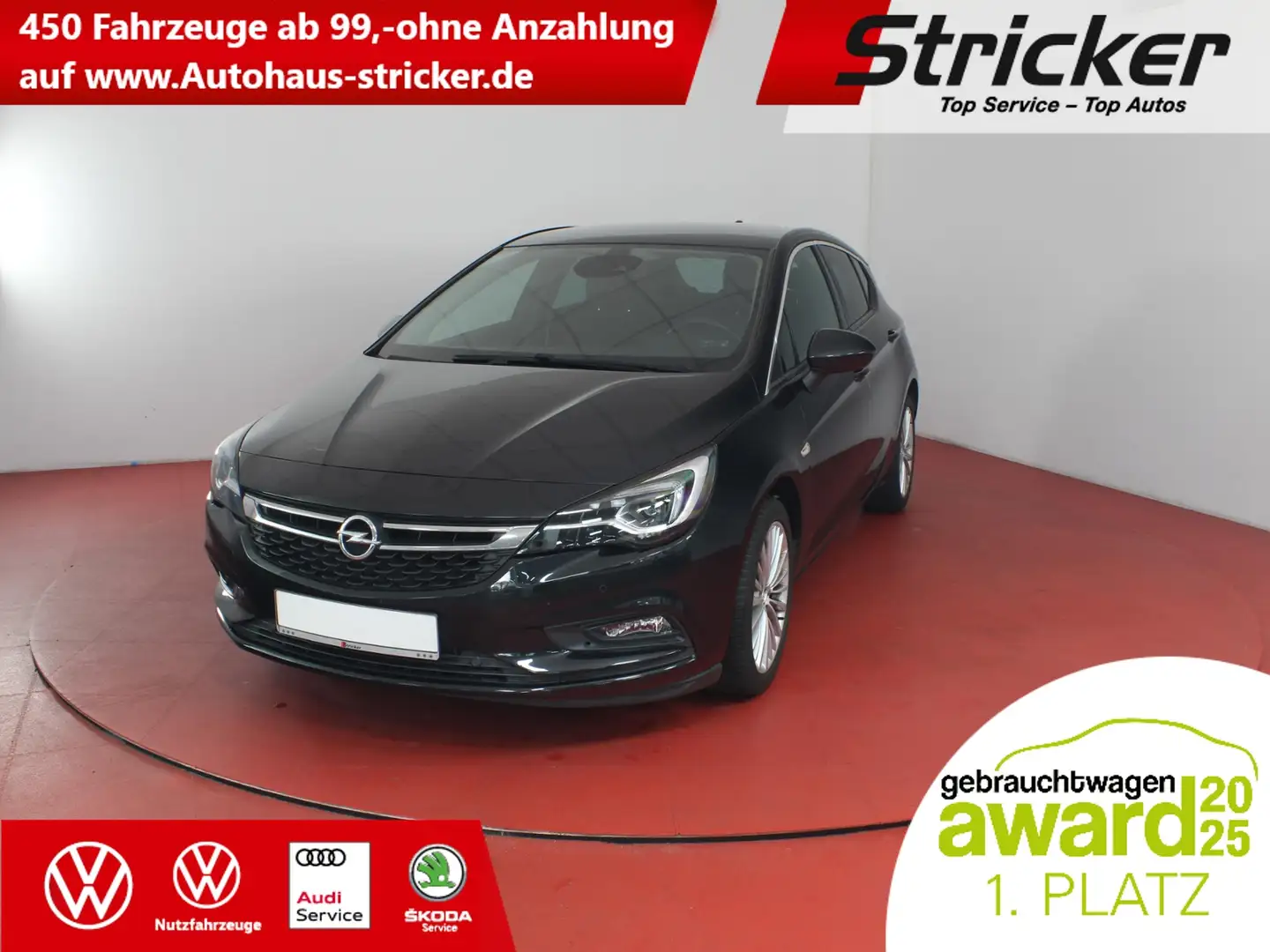 Opel Astra Innovation 1.4 SIDI Turbo TÜV bis 05.2027 Navi Bl Schwarz - 1