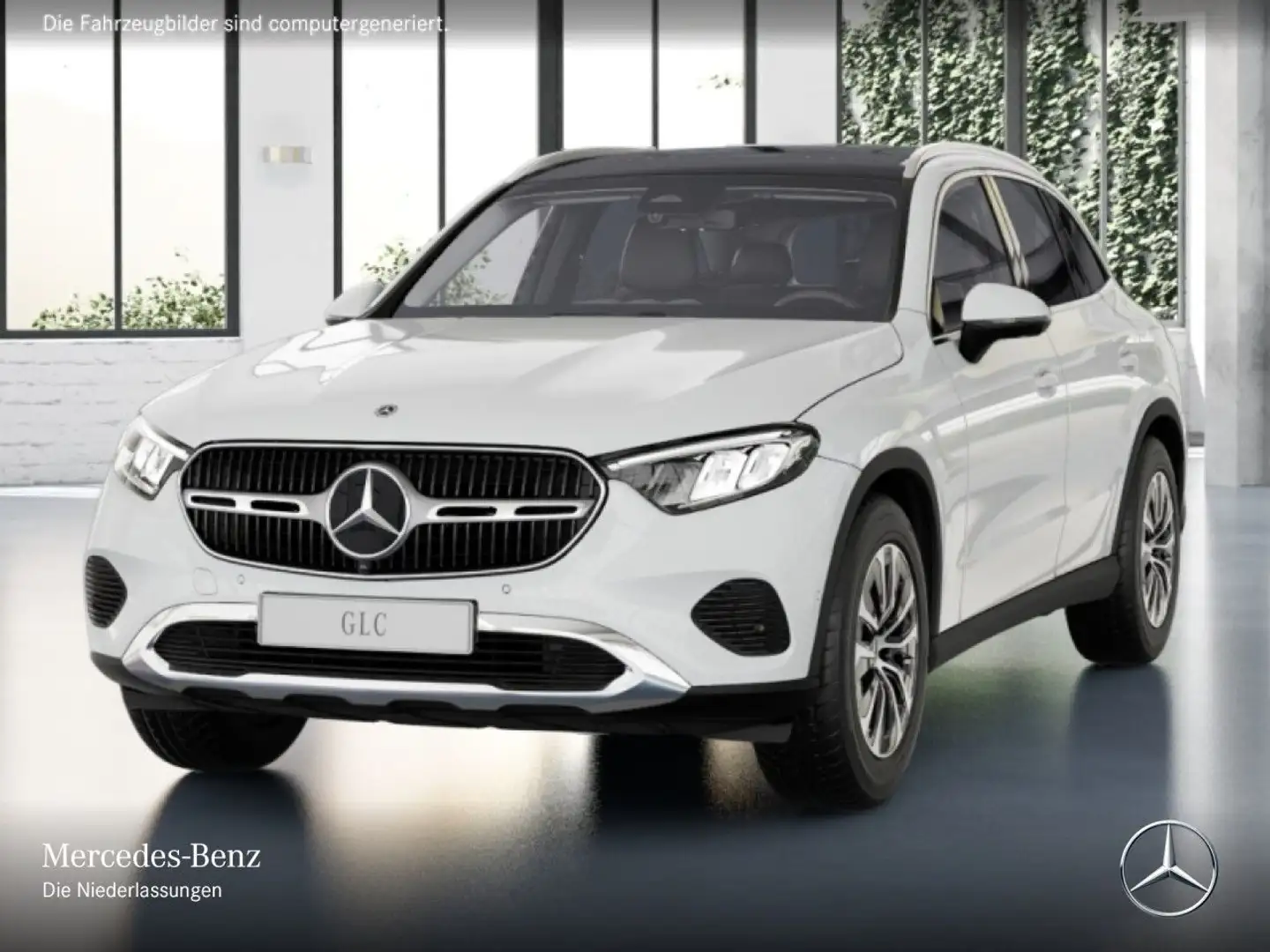 Mercedes-Benz GLC 200 4M AVANTG+PANO+360+LED+TOTW+KEYLESS+9G Weiß - 2