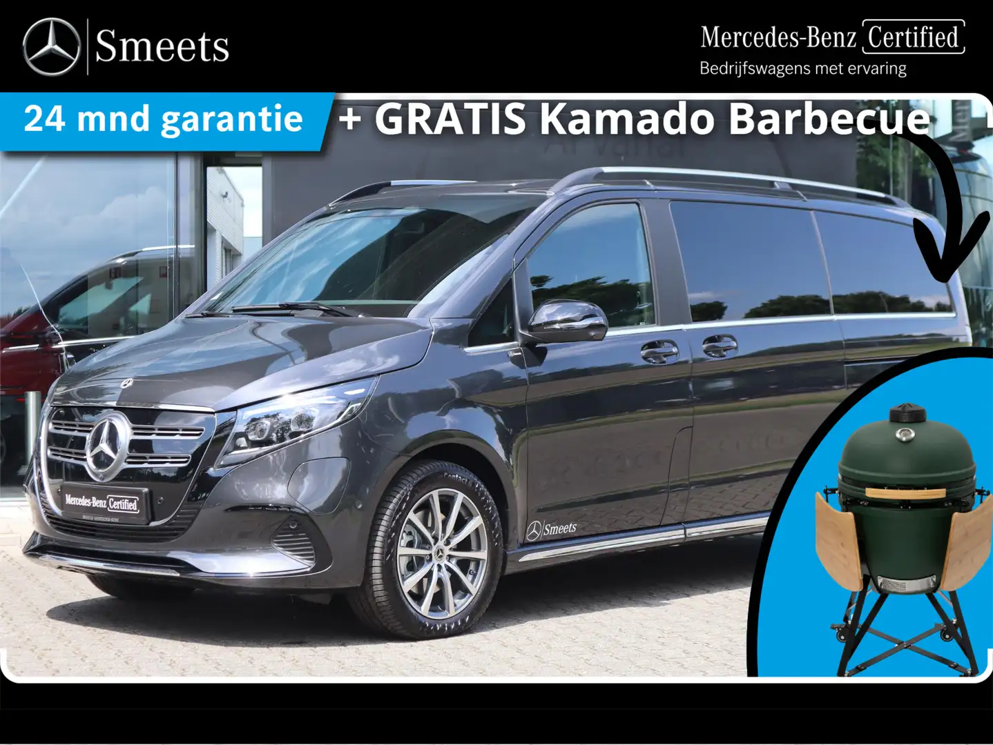 Mercedes-Benz EQV 300 L2 AVANT. 8 pers. (365km WLTP) siva - 1