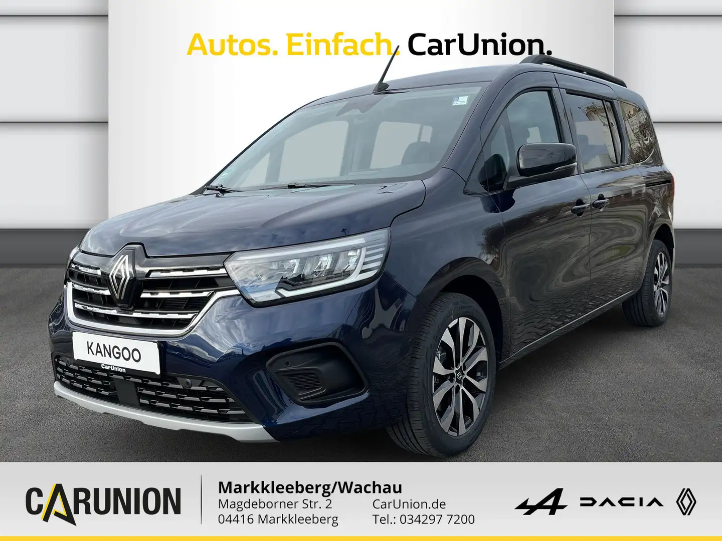 Renault Kangoo PKW GRAND TECHNO TCe 130 EDC Blau - 1