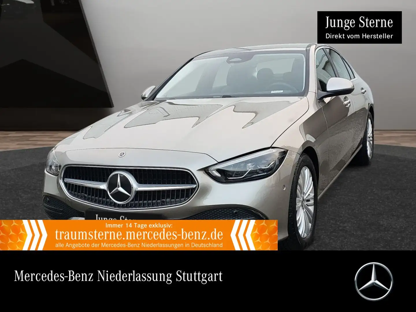 Mercedes-Benz C 200 d AVANTG+LED+KAMERA+TOTW+KEYLESS+9G Silber - 1