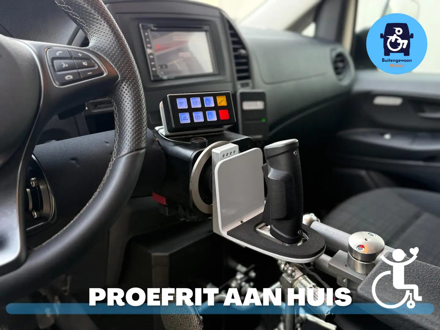 Mercedes-Benz Vito Joystick Rolstoelbus Zelfrijder Joysteer Lift - 2