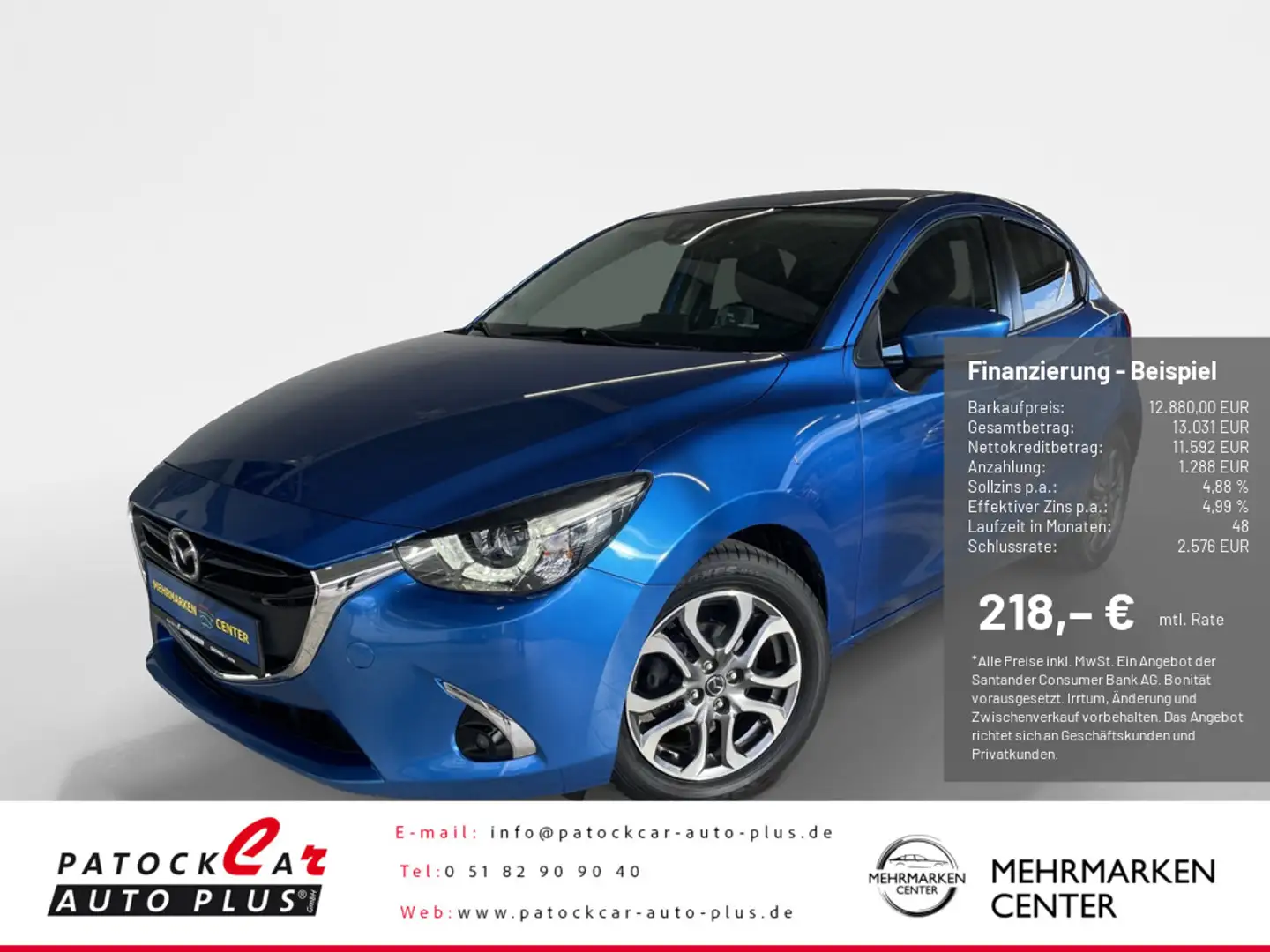 Mazda 2 Lim. 1.5 Kizoku Intense 8-fach bereift Lim. Blau - 1
