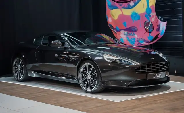 Aston Martin DB9 Coupé V12 517ch Ceramic Grey Config 2 Places Baquets Pack Carbone Full suivis