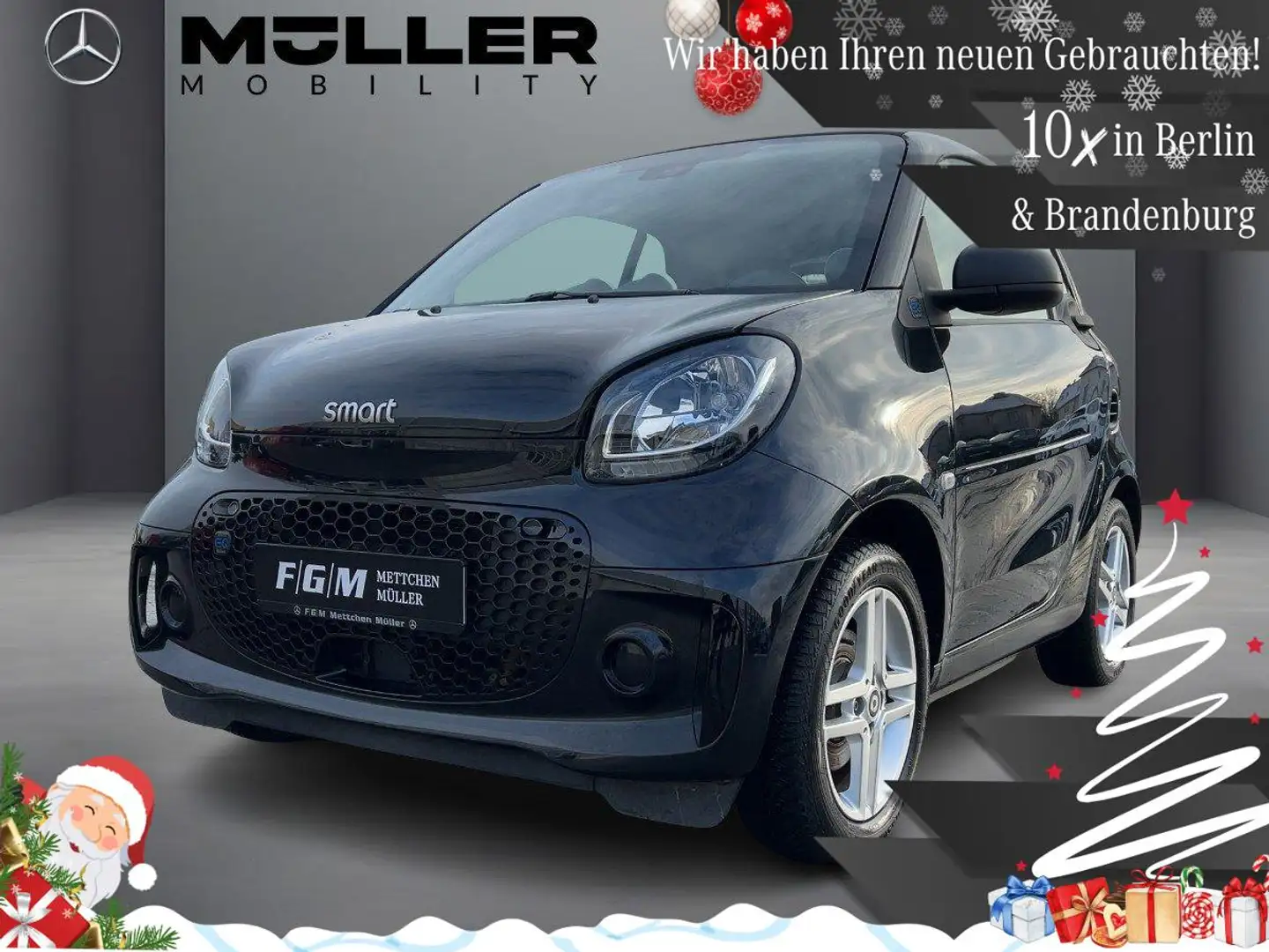 smart forTwo EQ coupe LMF|Radio|Klimaa|DAB|eFenster Negro - 1