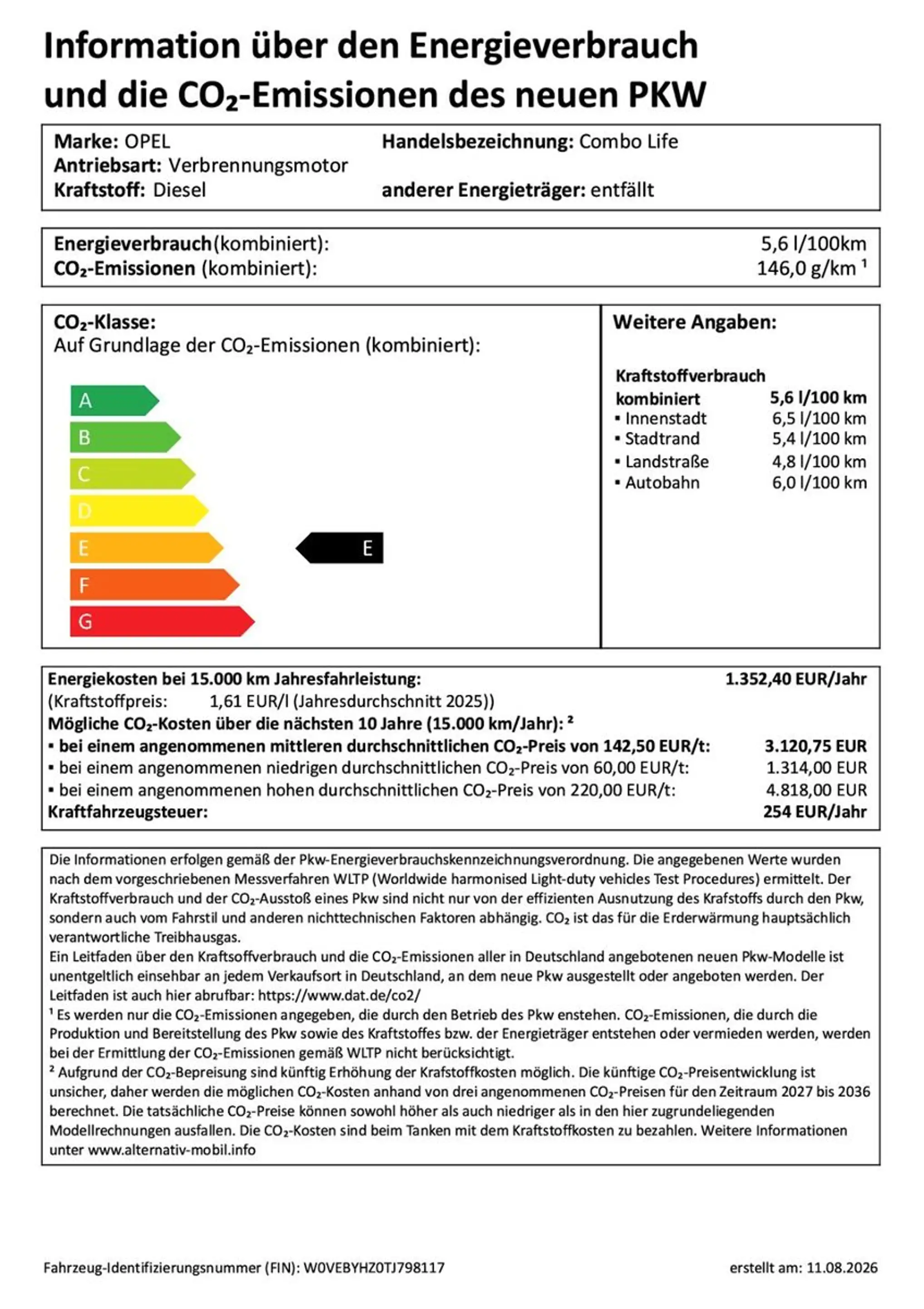 Opel Combo Life 1.5D AT8 GS Navi Sitzhzg Kamera — photo 15