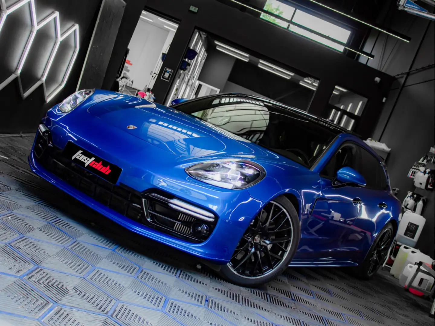 Porsche Panamera 4S Sport Turismo Bleu - 1