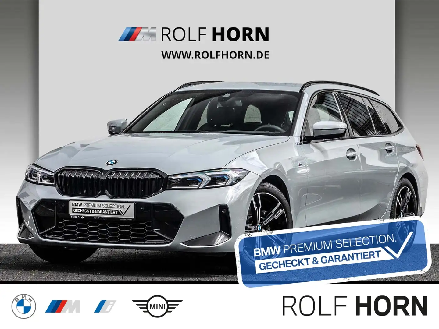 BMW 318 d Touring M Sport Autom. HUD Navi HiFi Klima Grigio - 1