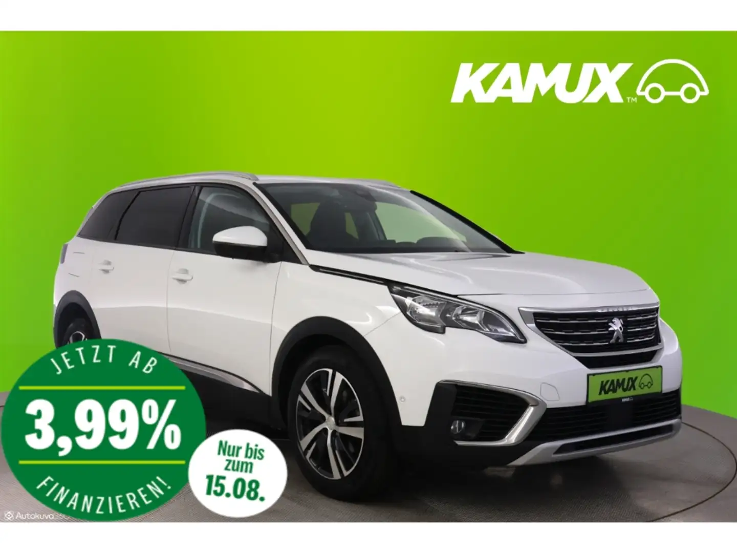 Peugeot 5008 2.0BHDI Aut.Allure+NAVI+KAMERA+TEMPO+SHZ Weiß - 1