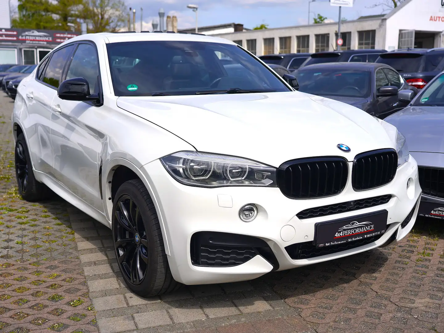BMW X6 40d xDrive M-Sport*MEGA VOLL~360~HUD~Matrix~AHK+ Blanco - 1