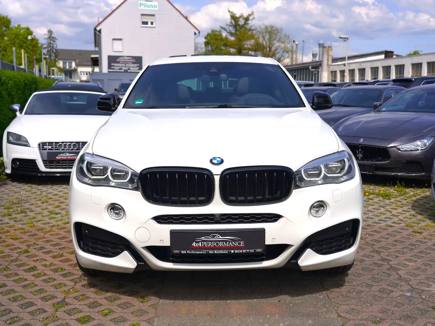 BMW X6 40d xDrive M-Sport*MEGA VOLL~360~HUD~Matrix~AHK+ Blanco - 2