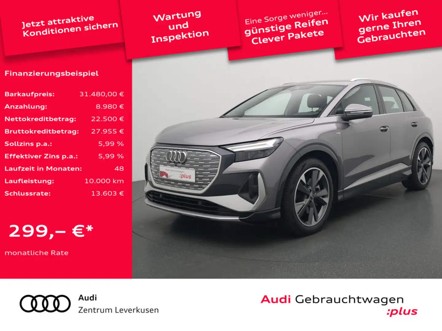 Audi Q4 e-tron Grau - 1