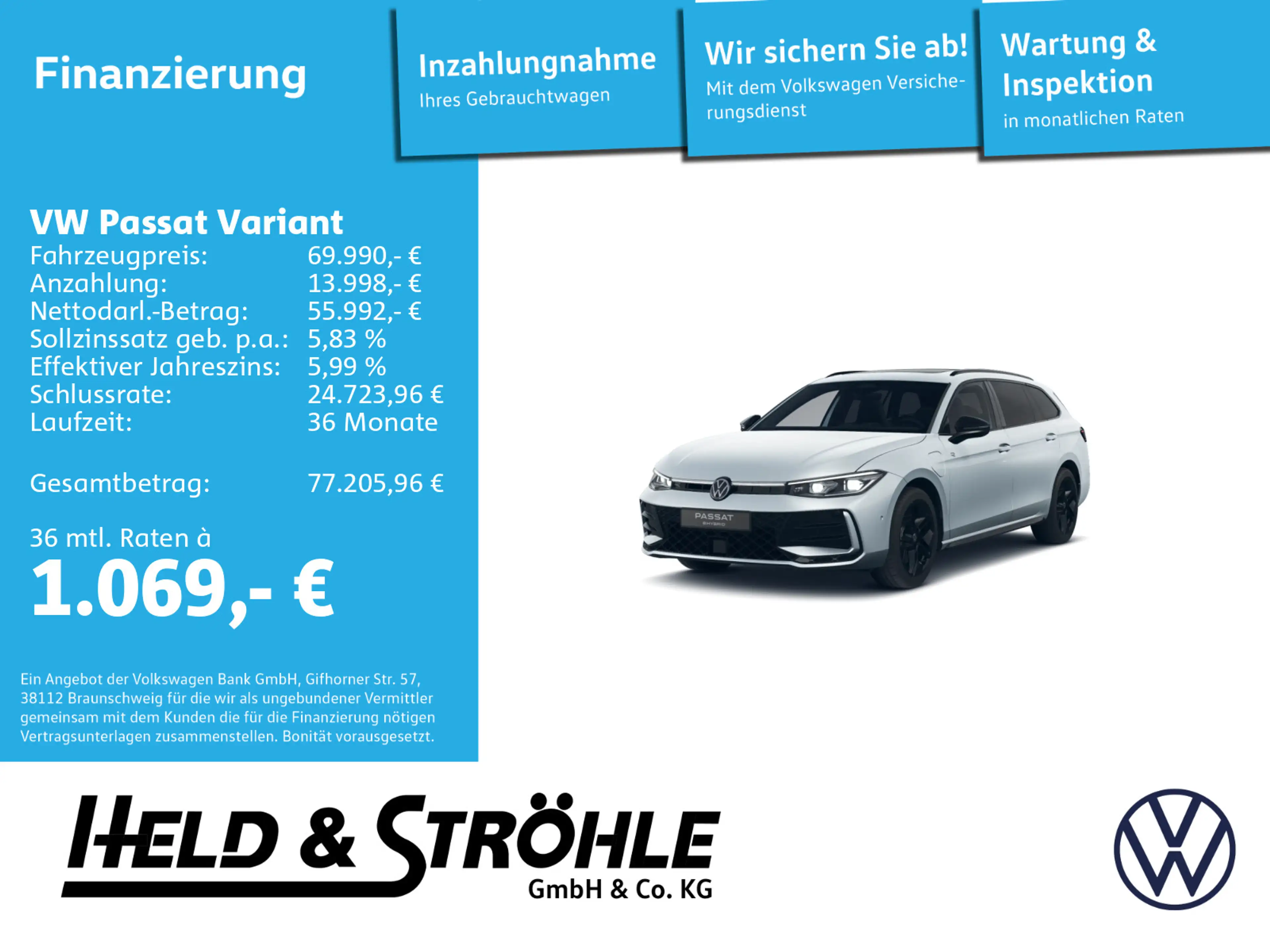 Volkswagen Passat Variant R-Line Black eHybrid AHK PANO HuD