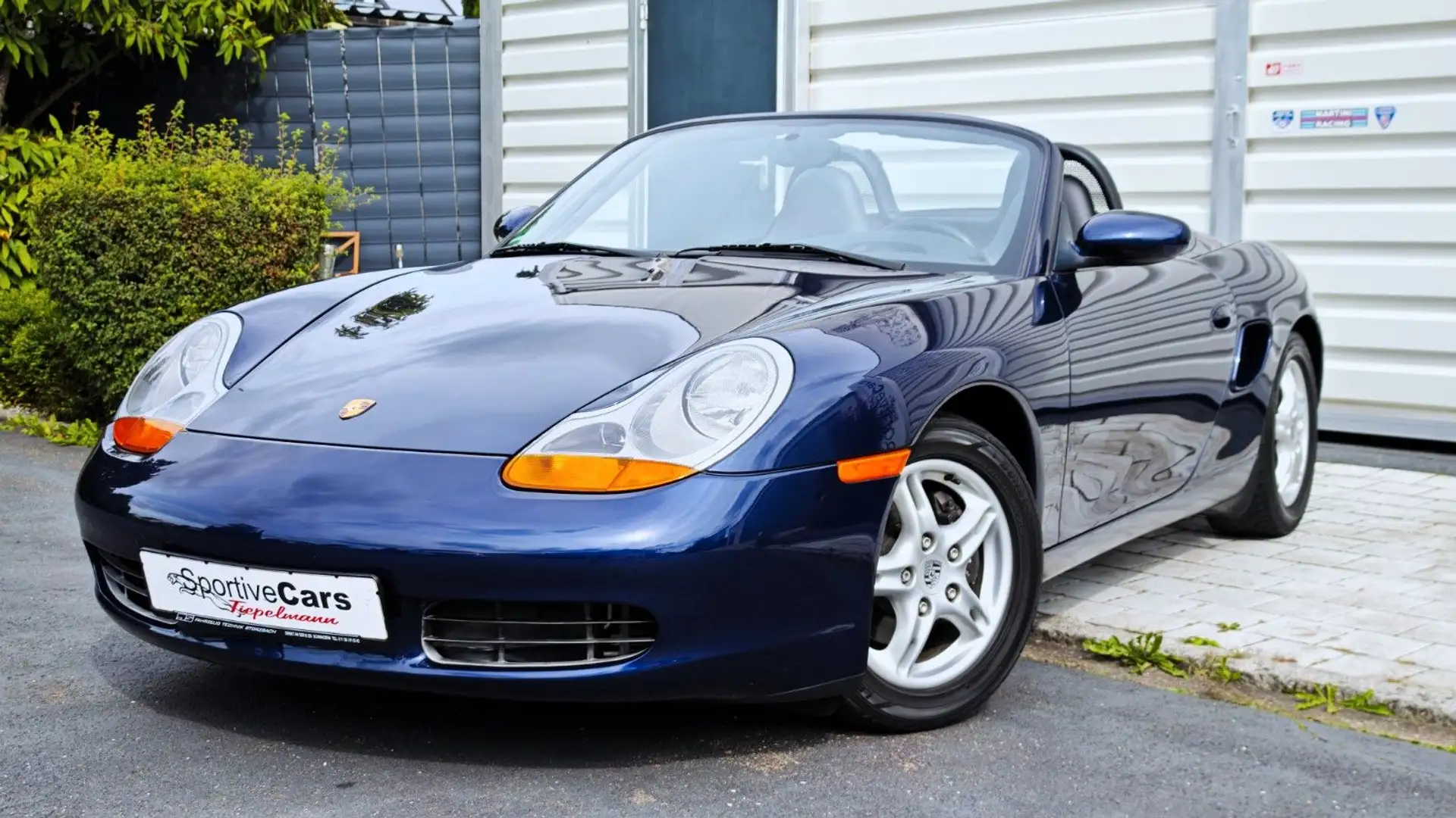 Porsche Boxster 986 2.7 SportDesign PSM Leder orig 35tkm Bleu - 1